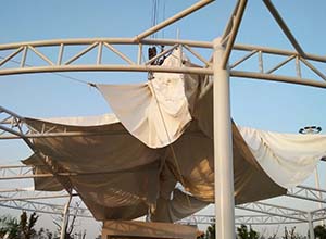 膜結(jié)構(gòu)中膜布怎么安裝？