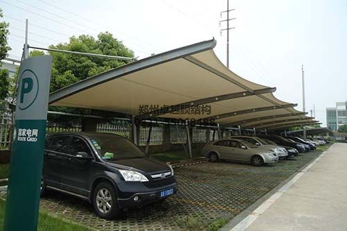 鄭州河南省電力公司車棚膜結(jié)構(gòu)