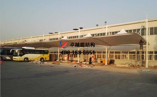 宇通十八里河膜結構充電站車棚/頂棚項目工程動態(tài)