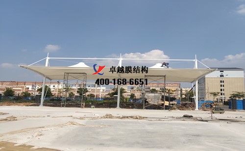 宇通濟南4S店膜結構車棚/頂棚項目工程動態(tài)