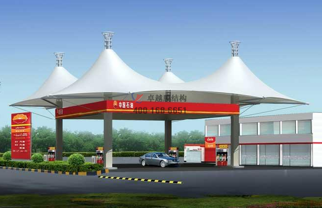 山西及其周邊膜結(jié)構(gòu)加油站頂棚、罩棚設(shè)計施工案例