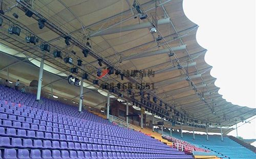  定西膜結構舞臺【定西工貿(mào)中等專業(yè)學校舞臺】設計施工案例