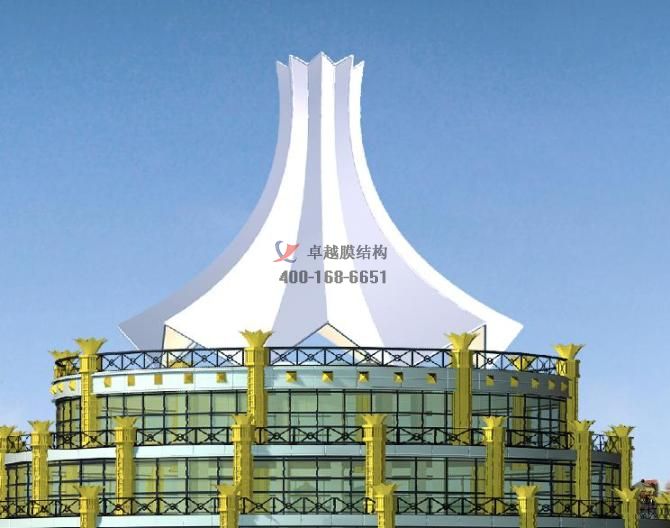 三門峽屋頂膜結(jié)構遮陽棚/商業(yè)街走廊頂蓋