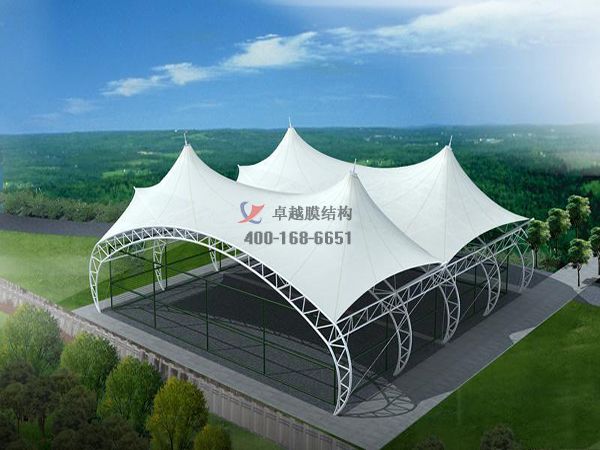 三門峽門球場(chǎng)雨棚網(wǎng)球場(chǎng)膜結(jié)構(gòu)頂棚罩棚設(shè)計(jì)施工安裝 　　
