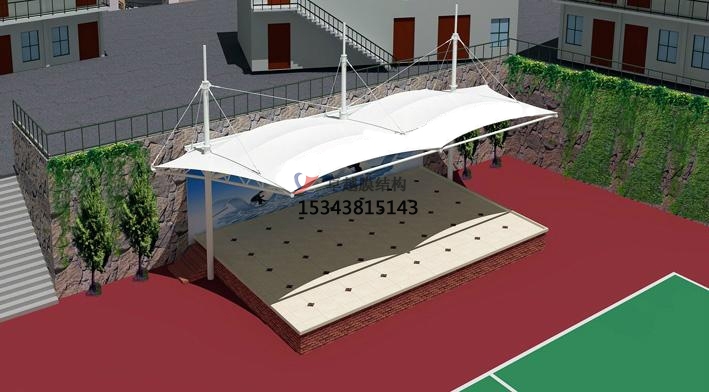 許昌市張拉膜看臺(tái)【許昌市建安區(qū)高級中學(xué)等】設(shè)計(jì)施工案例