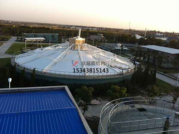 十堰市污水池反封閉罩棚設(shè)計施工、案例圖片 ?