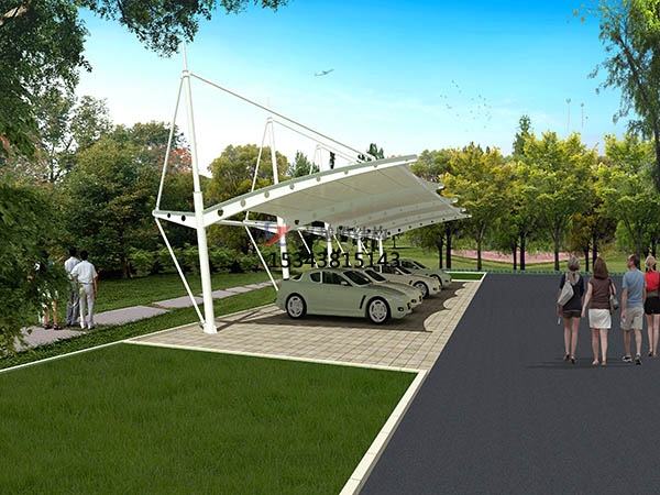 萬榮膜結構停車棚【生產(chǎn)銷售】遮陽棚雨棚