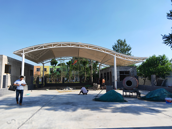 周口經(jīng)開區(qū)垃圾中轉站膜結構罩棚