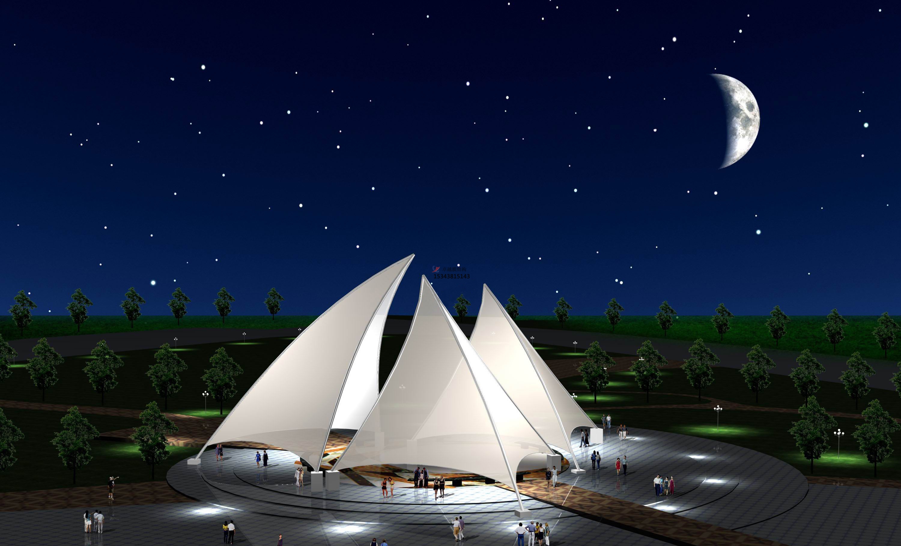 益陽<font color='red'>膜結(jié)構(gòu)景觀</font>