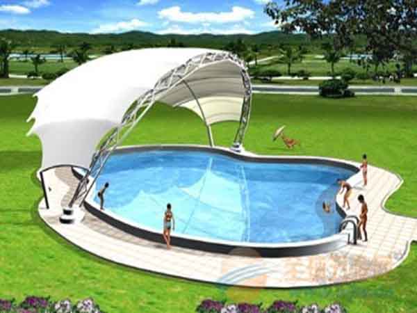 夏日炎炎，充氣膜游泳池