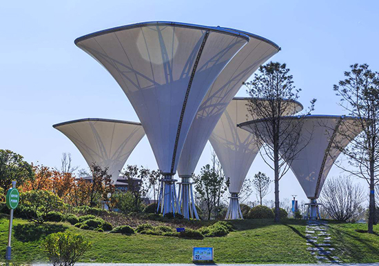 膜結(jié)構(gòu)地下車庫入口